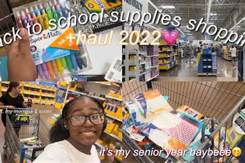 back to school supplies shopping + haul 2022💗 | senior year