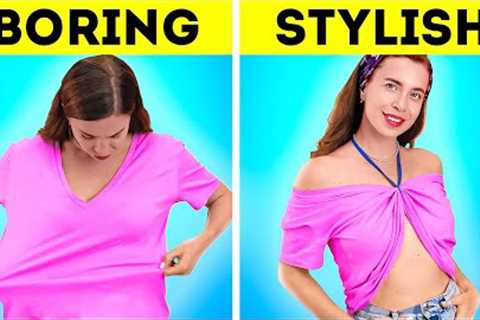 25 Fashion Hacks You Should Know || How to Upgrade Your Old Clothes