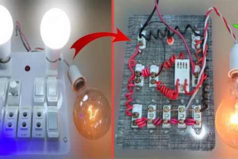 how to make an electric board|4sockets+4swithes+2holder+1fan regulator box wiring| tips and tricks