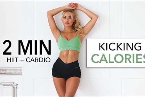 12 MIN KICKING CALORIES - Fun Cardio HIIT Workout - not dancy, suitable to do in public