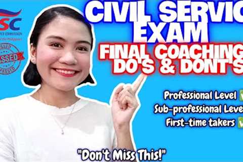 FINAL COACHING FOR CIVIL SERVICE EXAM 2023 PROFESSIONAL &amp; SUB-PROFESSIONAL LEVEL | NAYUMI CEE 💯