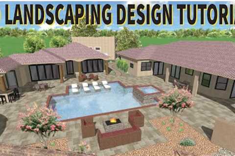 How To Design Pool and Landscaping in Realtime Landscaping Architect (Tutorial step by step)
