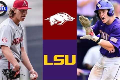 #5 Arkansas vs #1 LSU Highlights (Great Game!) | 2023 College Baseball Highlights