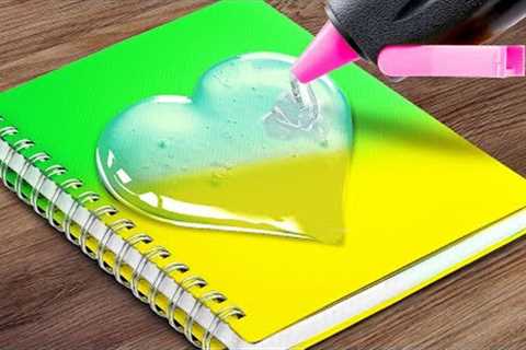AWESOME DIY SCHOOL SUPPLIES AND ART IDEAS