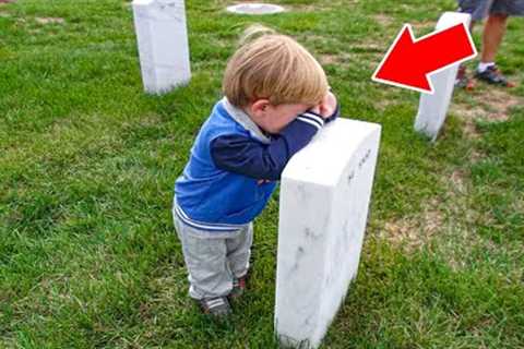 Boy Cries at His Mom's Grave Saying Take Me With You. Then something incredible happened