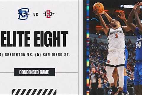 San Diego State vs. Creighton - Elite Eight NCAA tournament extended highlights