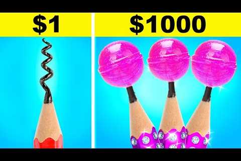 ART HACKS AND CRAFTS || The Craziest Challenges and Cool DIY Ideas by 123 GO! FOOD