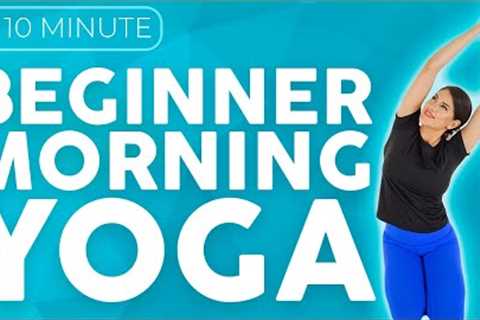 10 minute MORNING Yoga for Beginners | Beginner Yoga STRETCH &amp; WAKE UP
