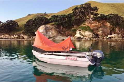 Solo 2 DAYS Boat Camping and Spearfishing - Catch &amp; Cook