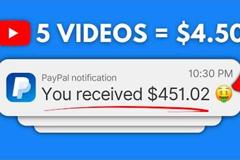 Make Money Online Watching YouTube Videos (5 VIDEOS = $4.50)
