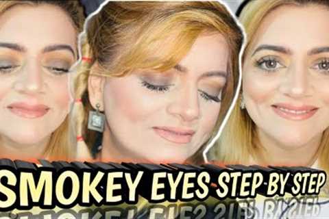 Smokey eyes step by step | Smokey eyes bnaen parlor jesi❤️ | makeup by nida amir💄💕