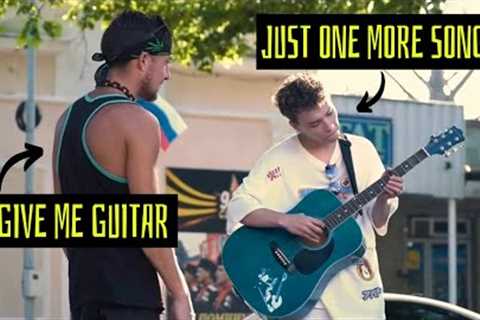 The GUITARIST pretends to be a BEGINNER with STREET MUSICIANS #12