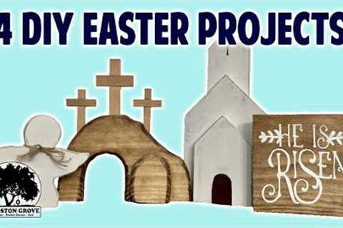 How to Make 4 DIY Easter Decorations // Easy Woodworking Projects