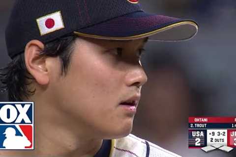 Shohei Ohtani vs. Mike Trout: Final At Bat in the USA vs. Japan 2023 WBC Championship