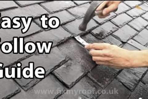 Slate Roof Repair - How to replace a slate &amp; broken slates