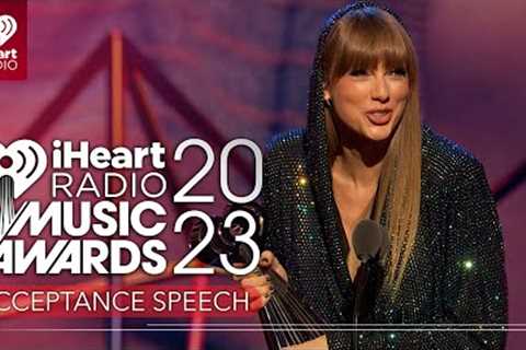 Taylor Swift Accepts The 2023 iHeartRadio Innovator Award!