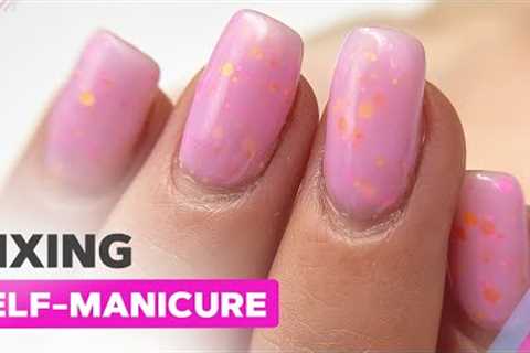 How to Fix SELF-MANICURE | Gel Nails Tutorial