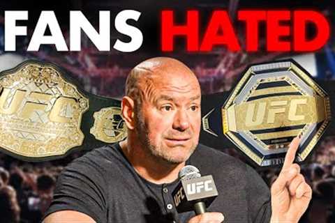 10 UFC Changes Fans Absolutely Hated