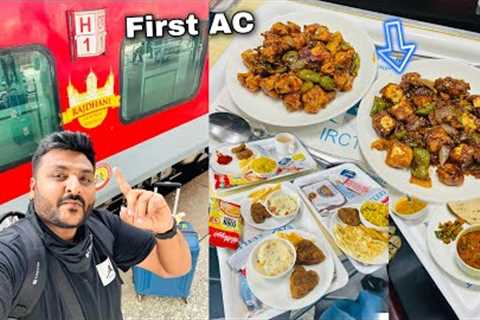 India’s Most Luxurious CR Rajdhani Express First AC journey || Restaurant jaisa khana || IRCTC