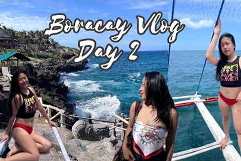 2023 Boracay Vlog - Day 2: Island Hopping w/ buffet, Banana Boat, Helmet Diving | It’s Anne