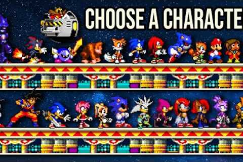 Sonic game with over 30 playable characters, Online Multiplayer, &amp; Level Up System!