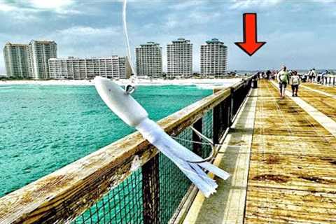 JIG FISHING on this FLORIDA GULF PIER for SPANISH!!
