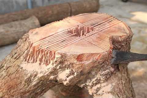 Mysteriously Unearthed Waste Dry Wood To Create Perfect Products || Amazing Solid Woodworking Skills