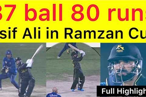 Asif Ali 37 Ball 80 Runs | Ramzan Cricket | Full Highlights Khawar Properties vs Eshal Associate M2
