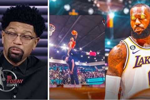 NBA Today | Jalen Rose reacts to LeBron James goes crazy Bronny finishes second in dunk contest