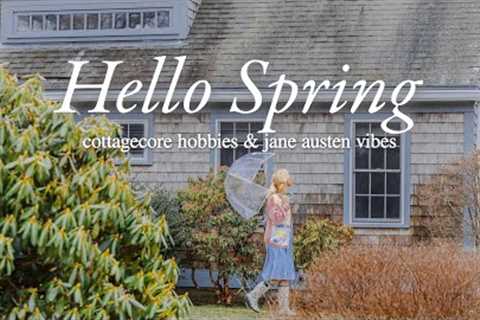 A Rainy Spring Day at Home ☔️  cottagecore hobbies, jane austen inspired