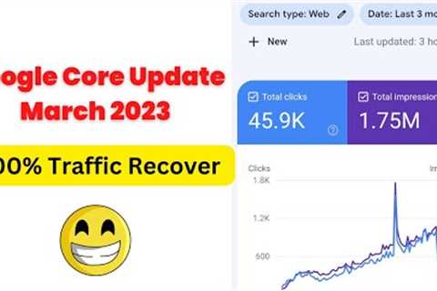 Google Core Update 2023 Traffic Recover  | Google Core Update March 2023