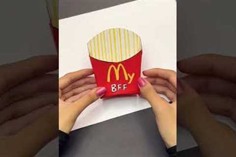 DIY gift idea 🍟 Tag your Best Friend 🥰 #shorts #diy #craft #creative #tutorial #art #artist