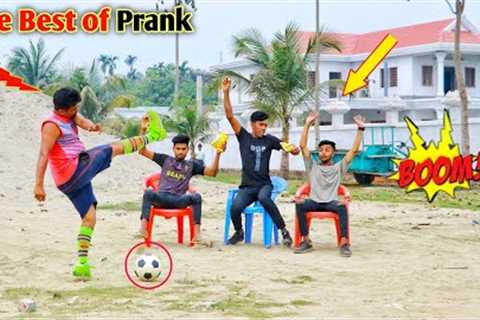 Best of The Fake Football Prank !! Most popular prank this year on public reaction