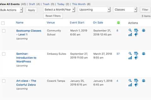 Event Management For WordPress