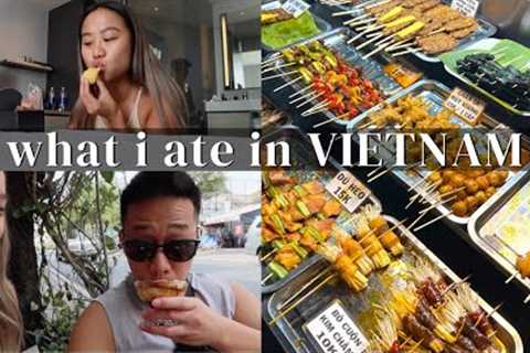 what I ate in VIETNAM! Street food, banh mi, noodles + more 🍜 | TRAVEL VLOG  @TheresaTrends