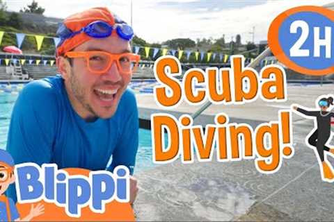 Scuba Diving Lessons! | Blippi's Swimming Video | Learning Videos for Kids