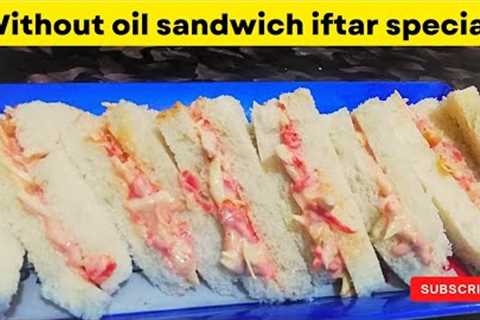 Without oil sandwich recipe |how to make sandwich without oven |bread sandwich recipe@Makia'sKitchen