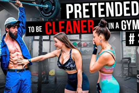 CRAZY CLEANER surprise GIRLS in a GYM prank | Aesthetics in public reactions
