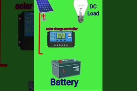 Solar Pannel Or Lamp Wiring Full Diagram #electrician #wiring  #shorts