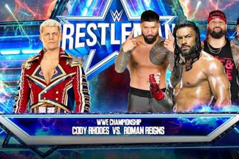 WWE 2K23 - Cody Rhodes vs. Roman Reigns WWE WrestleMania Gameplay