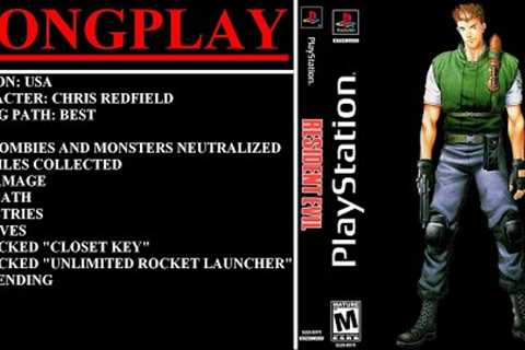 Resident Evil [USA] (PlayStation) - (Longplay - Chris Redfield | Best Ending Path)