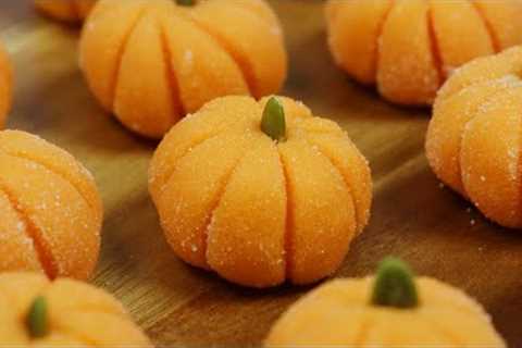 How to Make Cute &amp; Delicious Condensed Milk Pumpkin Truffle | Fun &amp; Easy DIY Halloween..
