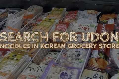 Korean grocery shopping - where are the udon noodles?