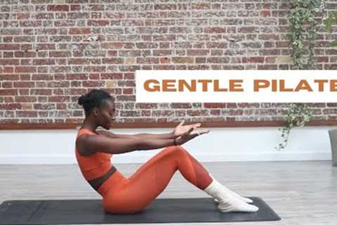 20 MIN GENTLE MORNING PILATES - AT HOME WORKOUT - FEEL Calm and grounded