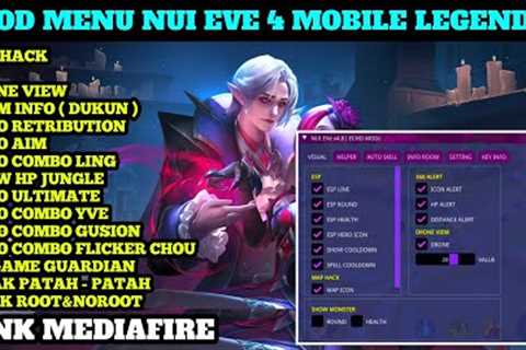 CHEAT ML TERBARU 2023 | REVIEW FULL FITUR MOD MENU NUI EVE4 | MAPHACK, DRONE VIEW, AUTO AIM, DUKUN‼️
