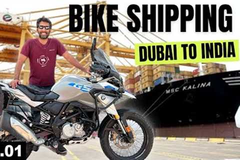 Shipping My Motorcycle to INDIA from DUBAI EP.01 | INDIA Motorcycle Tour