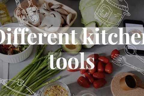 Various products used in the kitchen