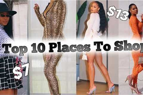 Top 10 Places to Shop Online 2020 | Affordable Trendy Clothes