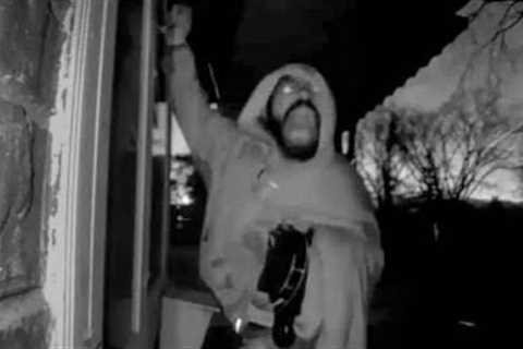 DISTURBING STALKER CAUGHT ON DOORBELL CAMERA