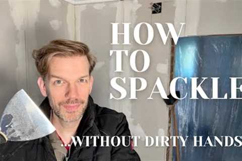 Renovating an abandoned Tiny House #86: How to spackle - without dirty hands!